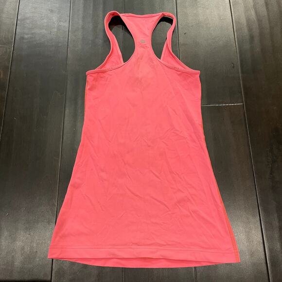 Lululemon Cool Racerback Workout Tank Nulu Bright Pink Womens Size 4 - Picture 2 of 2